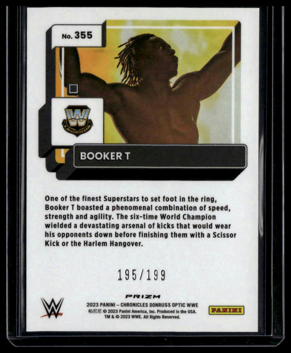 2023 Panini Chronicles WWE #355 Booker T Red #/199