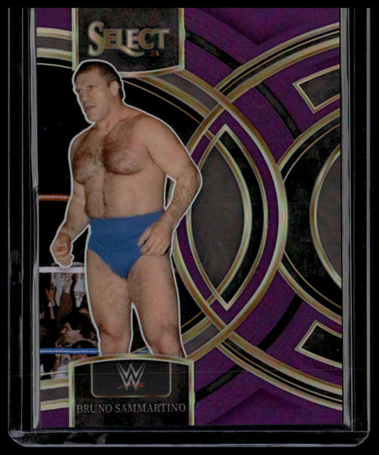 2024 Panini Select WWE #183 Bruno Sammartino Purple Prizms #/99