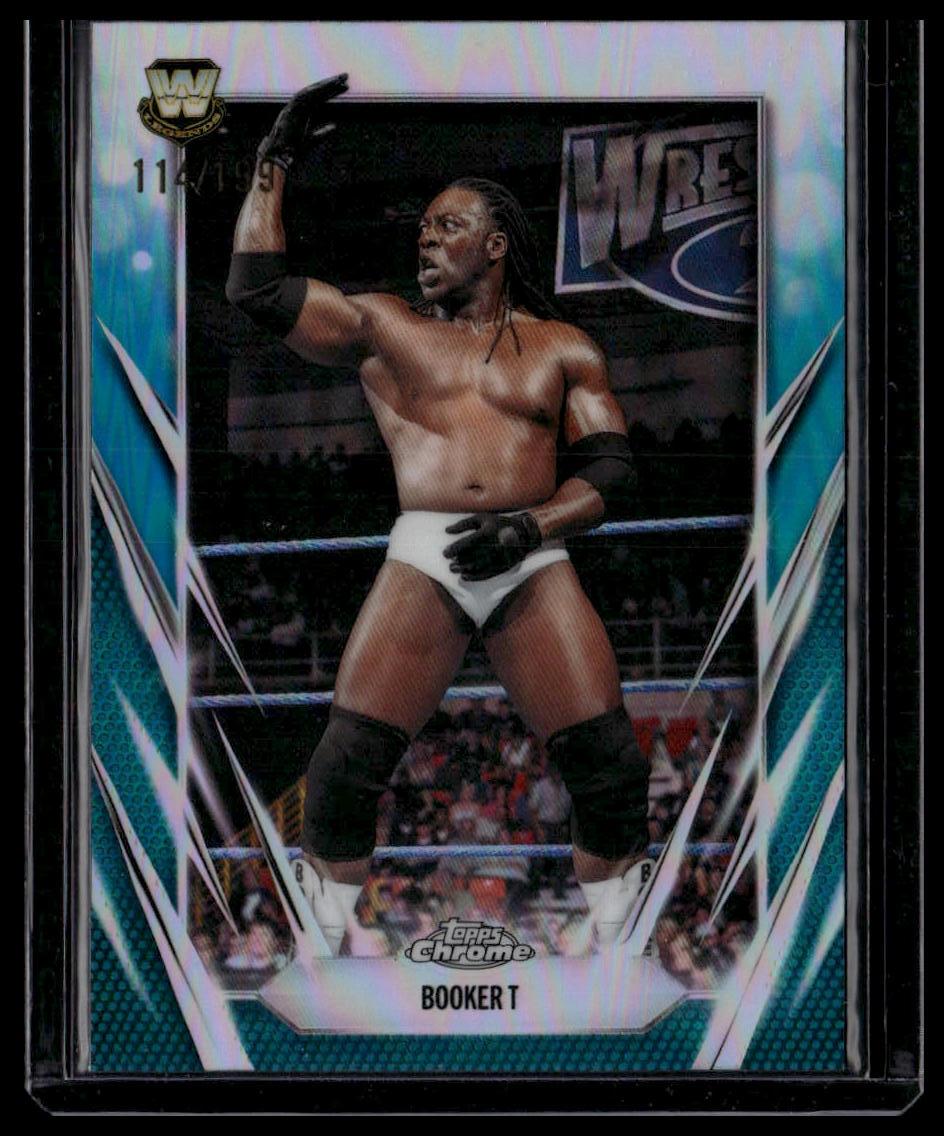 2026 Topps Chrome WWE #71 Booker T Teal Refractor #/299