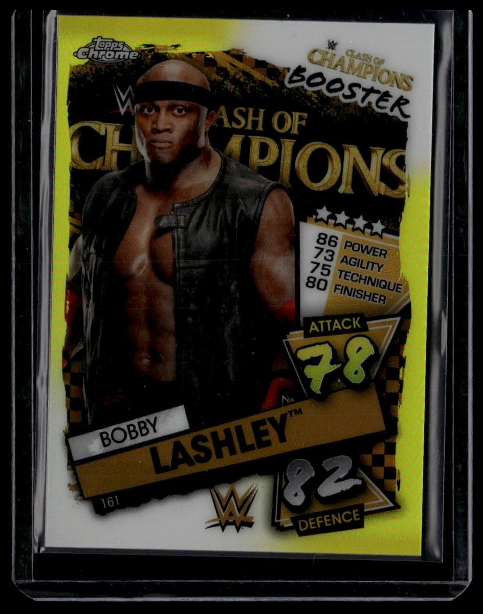 2021 Topps Chrome Slam Attax WWE #161 Bobby Lashley Yellow Refractors #/99