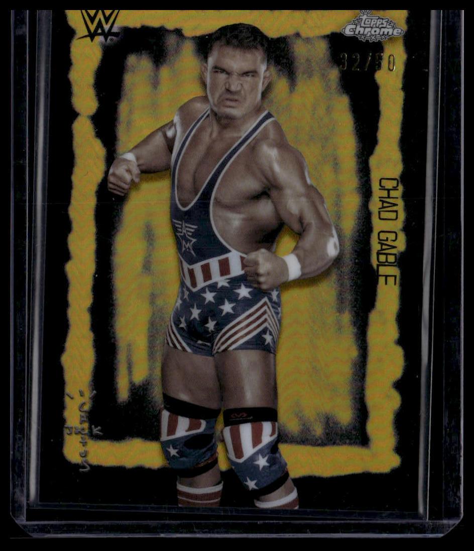 2025 Topps Chrome WWE x Cactus Jack #88 Chad Gable Festival Fury Gold /50