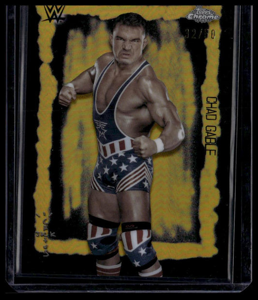 2025 Topps Chrome WWE x Cactus Jack #88 Chad Gable Festival Fury Gold /50