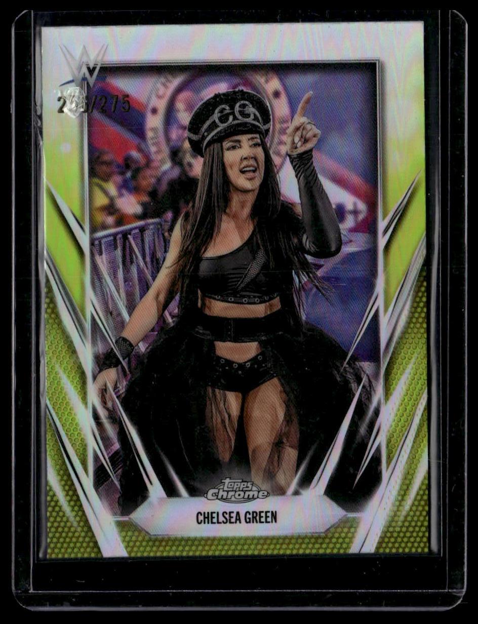 2026 Topps Chrome WWE #80 Chelsea Green Yellow Refractor #/275