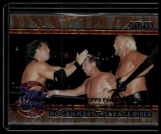 1999 Topps WCW/nWo Nitro #C6 Hart / Hogan / Piper / Savage Chrome