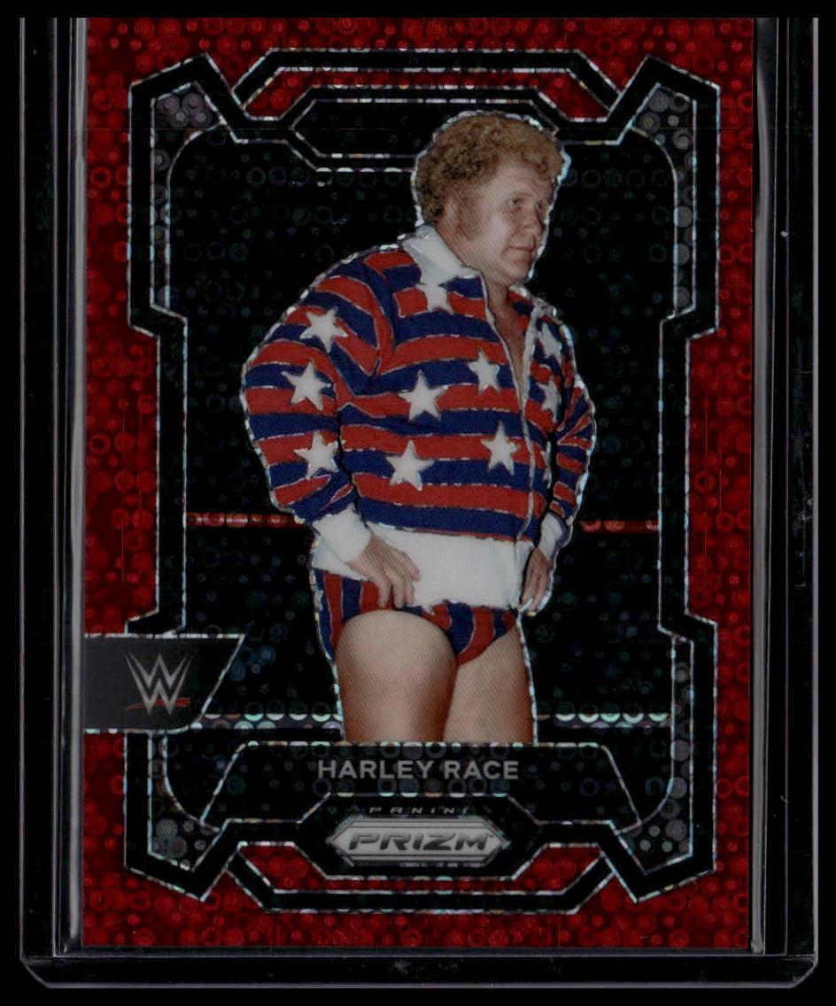 2024 Panini Prizm WWE #174 Harley Race Under Card Red Prizms #/99
