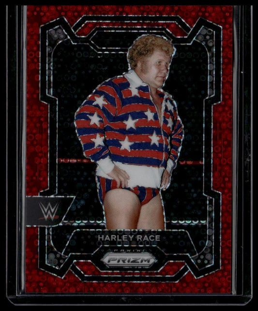 2024 Panini Prizm WWE #174 Harley Race Under Card Red Prizms #/99