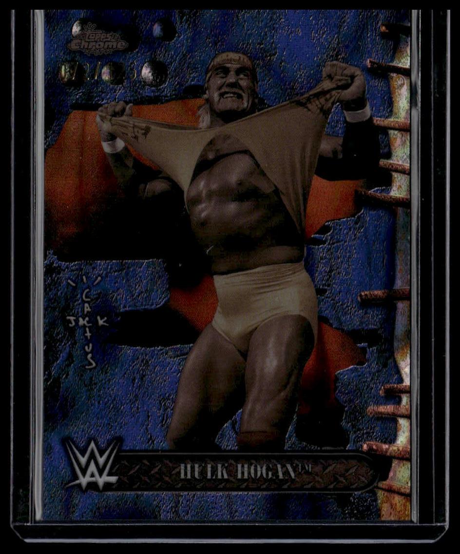 2025 Topps Chrome WWE x Cactus Jack #60 Hulk Hogan Purple #/250