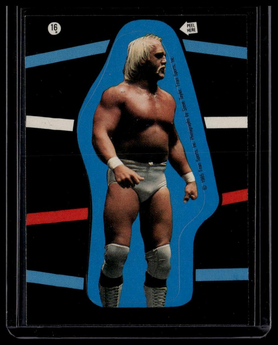 1985 Topps WWF Pro Wrestling Stars #16 Hulk Hogan Stickers