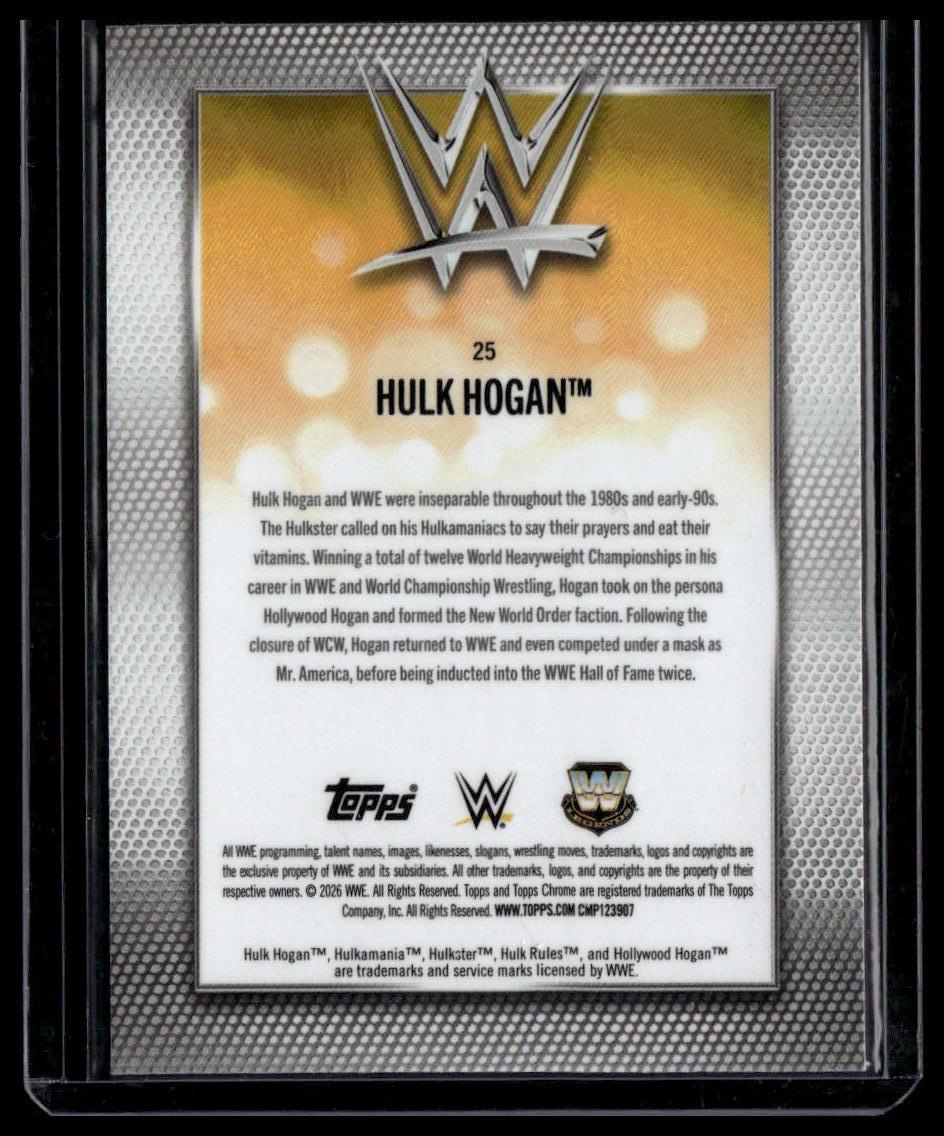 2026 Topps Chrome Sapphire Edition WWE #25 Hulk Hogan