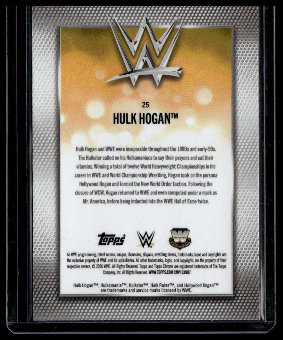 2026 Topps Chrome Sapphire Edition WWE #25 Hulk Hogan