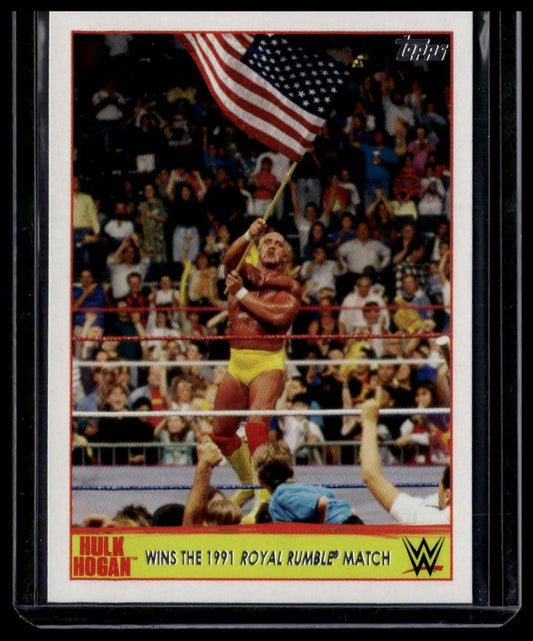 2015 Topps Chrome WWE #13 Wins the 1991 Royal Rumble Match Hulk Hogan Tribute