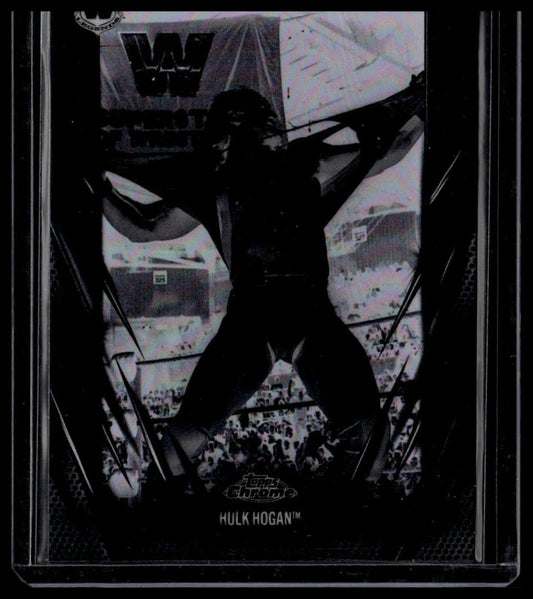 2026 Topps Chrome WWE #25 Hulk Hogan Negative Refractor