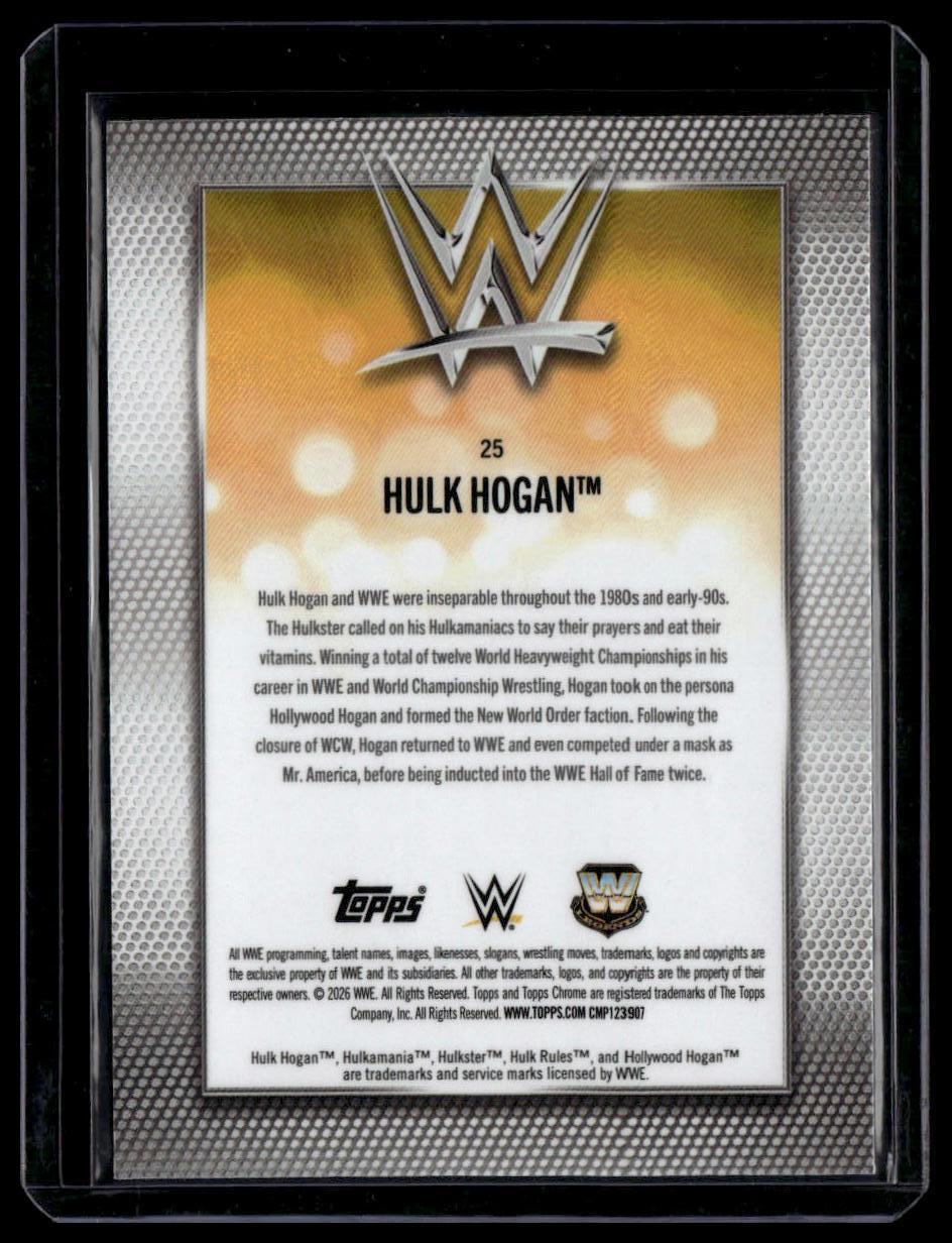 2026 Topps Chrome Sapphire Edition WWE #25 Hulk Hogan