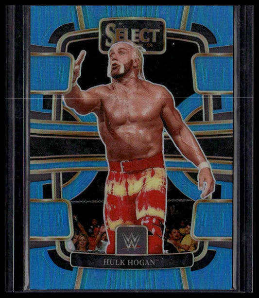 2024 Panini Select WWE #254 "Hollywood" Hulk Hogan Light Blue Prizms #/249