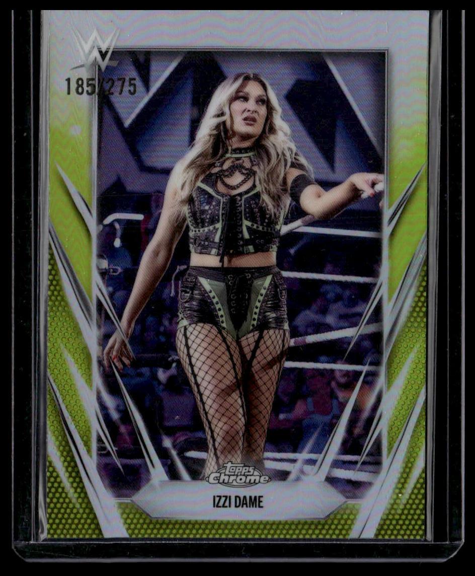 2026 Topps Chrome WWE #38 Izzi Dame Yellow Refractor #/275