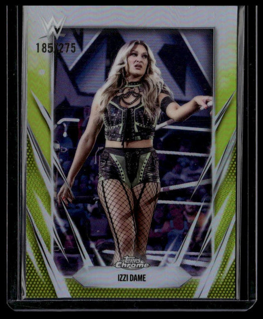 2026 Topps Chrome WWE #38 Izzi Dame Yellow Refractor #/275