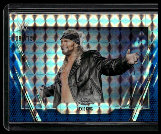 2026 Topps Chrome WWE #116 Lexis King Blue Geometric Refractor #/150