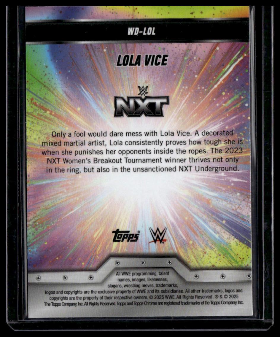 2025 Topps Chrome Lola Vice Women's Division Aqua Geometric /125