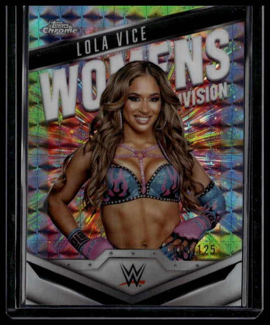 2025 Topps Chrome Lola Vice Women's Division Aqua Geometric /125