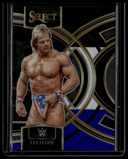 2024 Panini Select WWE #115 Chad Gable Black and Blue Prizms #/399