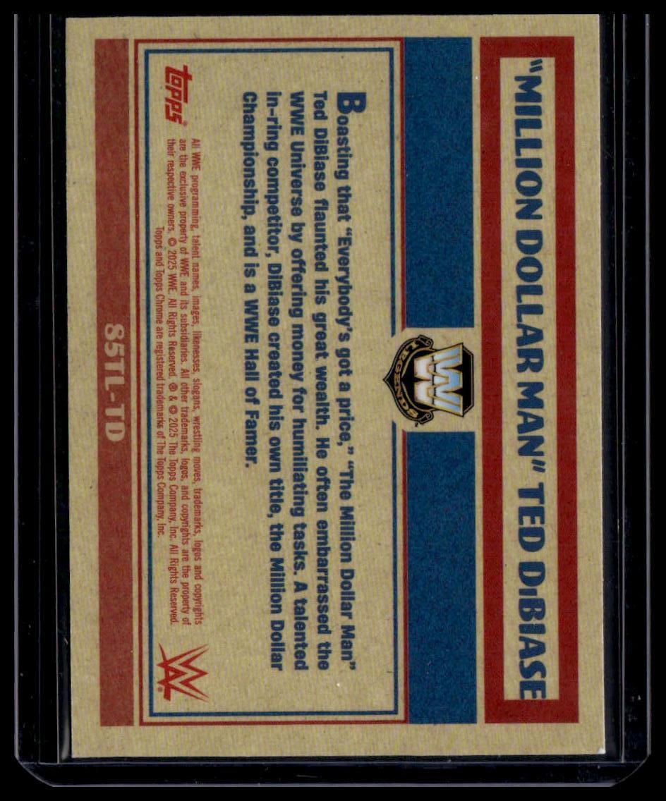 2025 Topps Chrome Million Dollar Man Ted DiBiase 1985 Legends Green Geo /75
