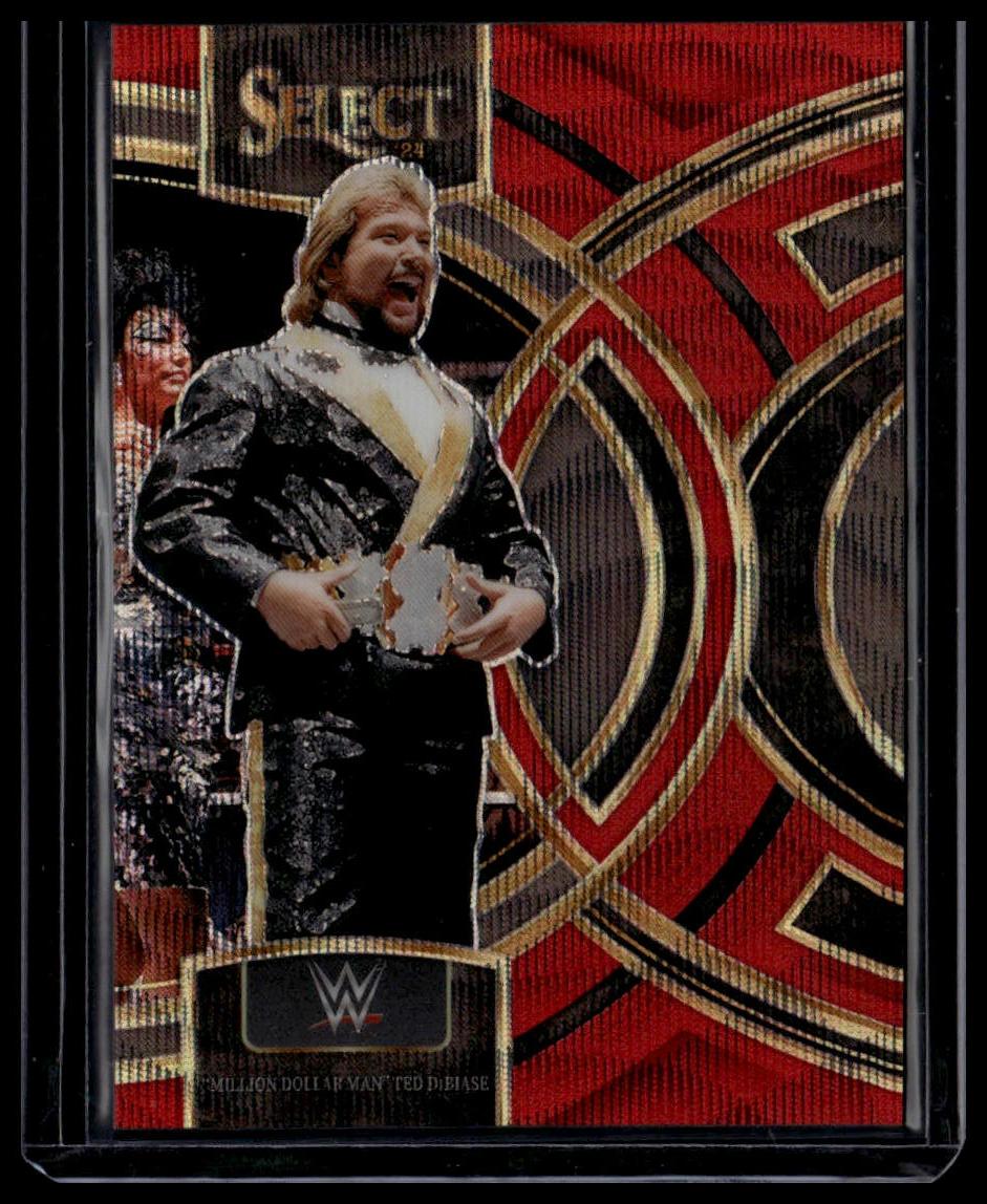 2024 Panini Select "Million Dollar Man" Ted DiBiase Red Wave Prizms #/99