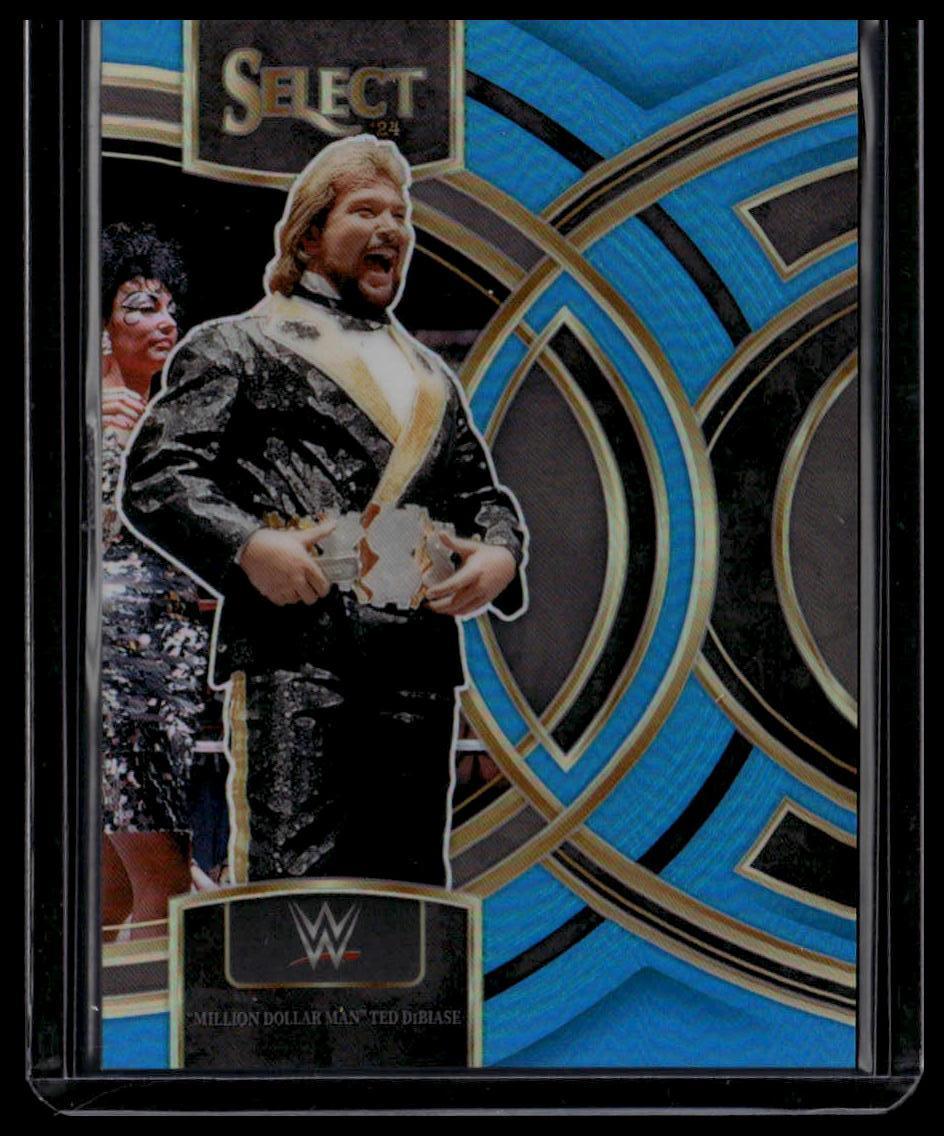 2024 Panini Select "Million Dollar Man" Ted DiBiase Light Blue Prizms #/249