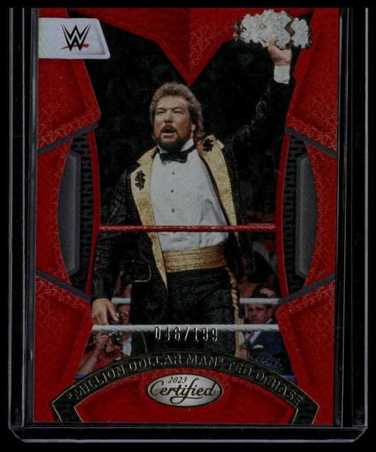 2023 Panini Chronicles WWE #207 "Million Dollar Man" Ted DiBiase Red #/199