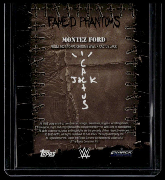 2025 Topps Chrome WWE x Cactus Jack Montez Ford Famed Phantoms Orange /25