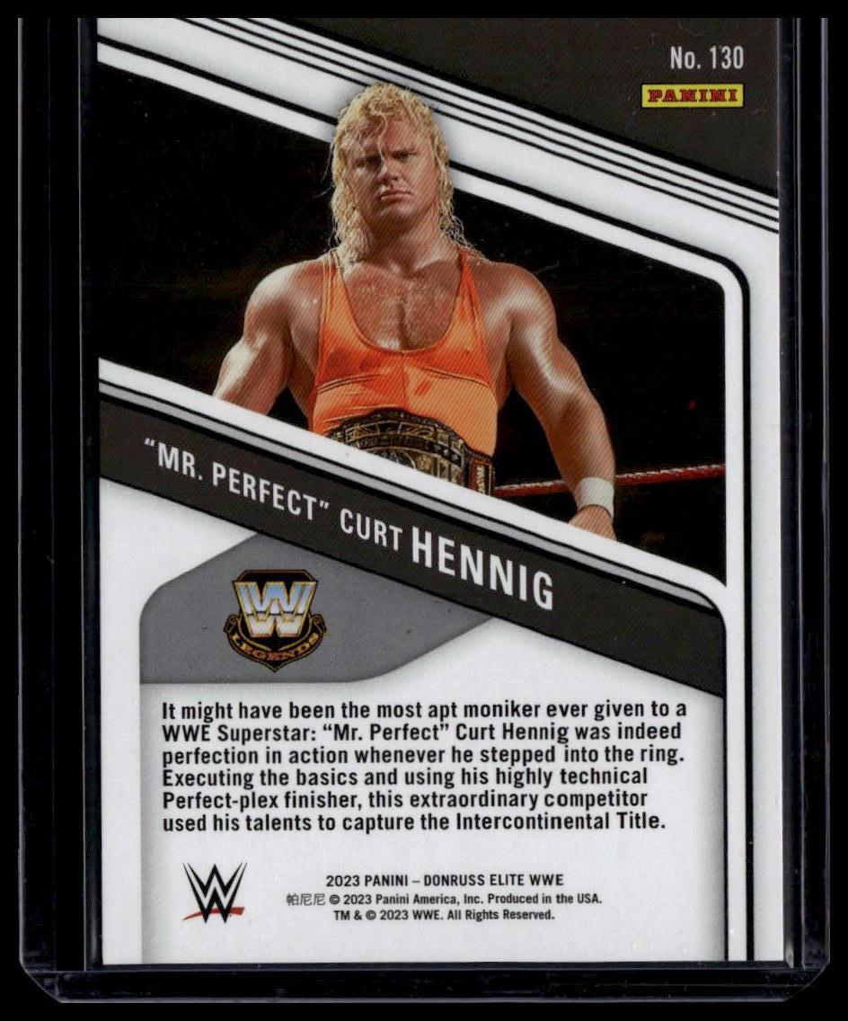 2023 Donruss Elite WWE #130 "Mr. Perfect" Curt Hennig Purple #/99