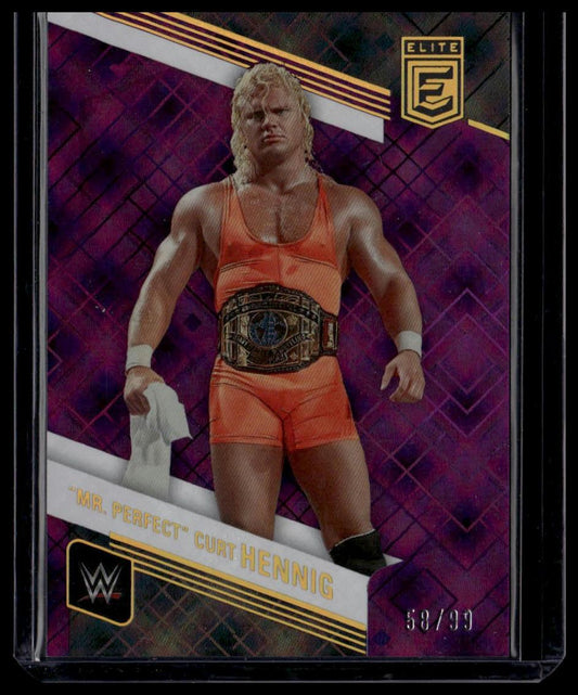2023 Donruss Elite WWE #130 "Mr. Perfect" Curt Hennig Purple #/99