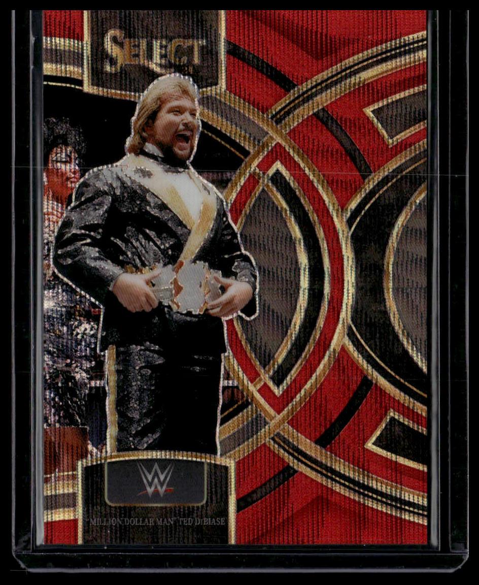 2024 Panini Select "Million Dollar Man" Ted DiBiase Red Wave Prizms #/99