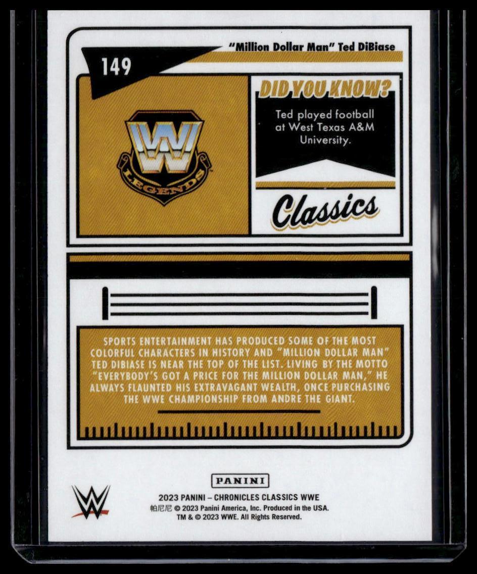 2023 Panini Chronicles WWE #149 "Million Dollar Man" Ted DiBiase Red #/199