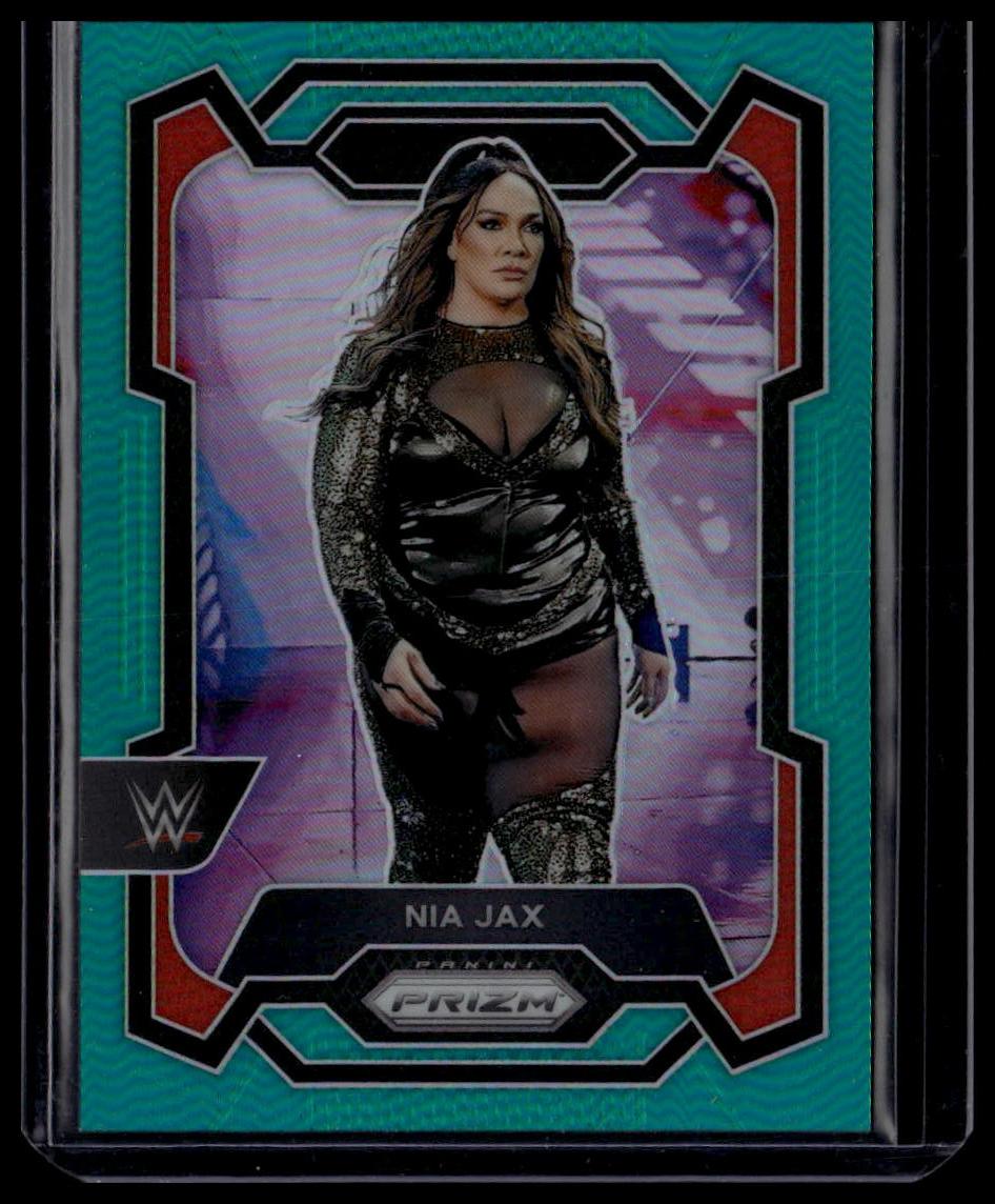 2024 Panini Prizm WWE #179 Nia Jax Teal Prizms #/49