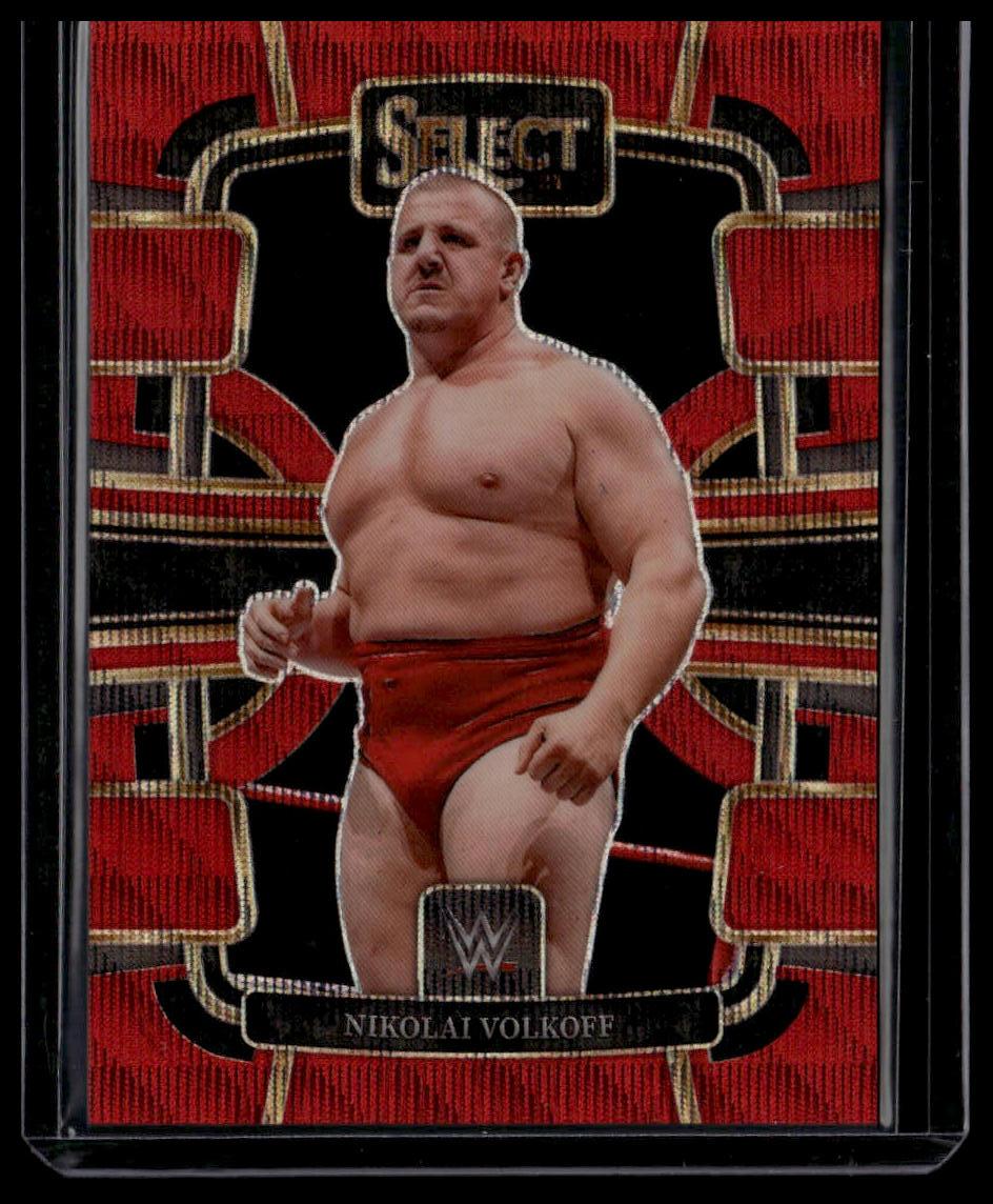 2024 Panini Select WWE #81 Hulk Hogan Red Wave Prizms #/99
