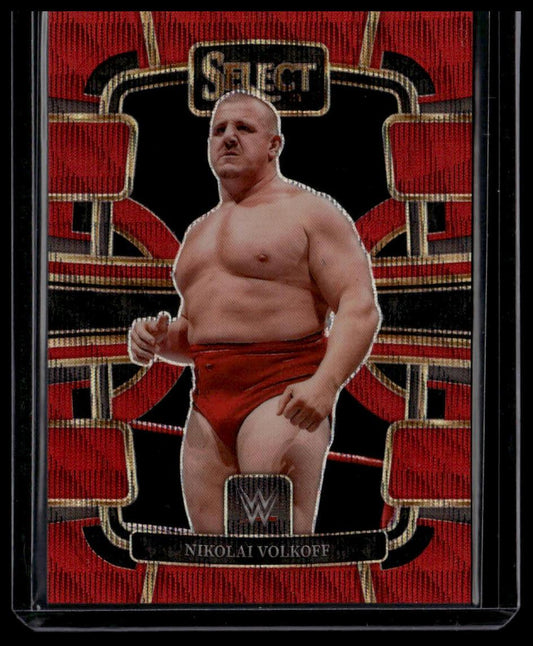2024 Panini Select WWE #81 Hulk Hogan Red Wave Prizms #/99