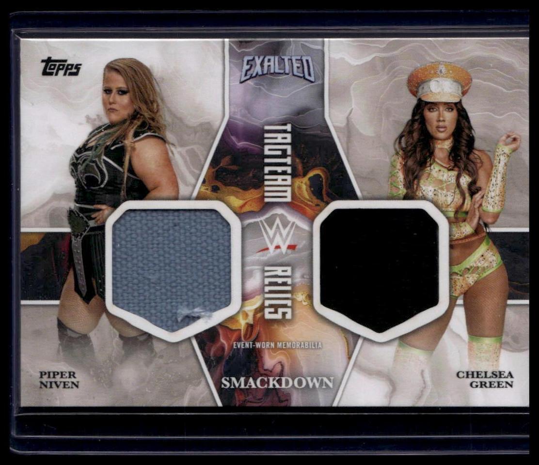 2025 Topps Exalted WWE #TT-NG Chelsea Green / Piper Niven Tag Team Relics