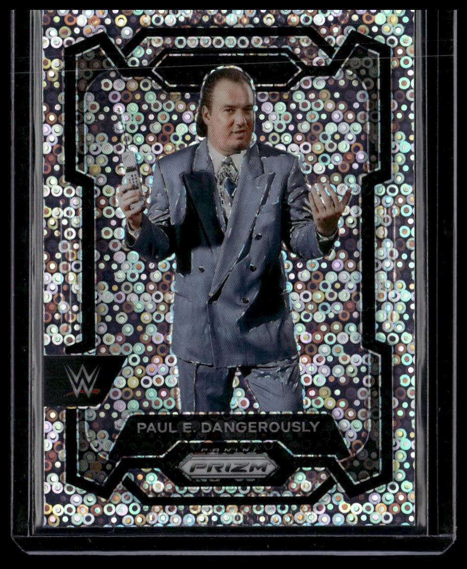 2024 Panini Prizm WWE #121b Paul E. Dangerously Under Card Prizms