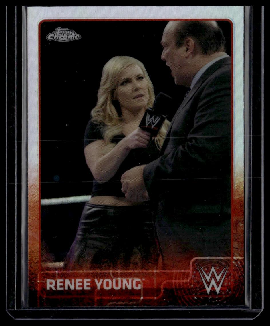2015 Topps Chrome WWE #55 Renee Young Refractor