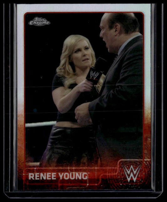 2015 Topps Chrome WWE #55 Renee Young Refractor