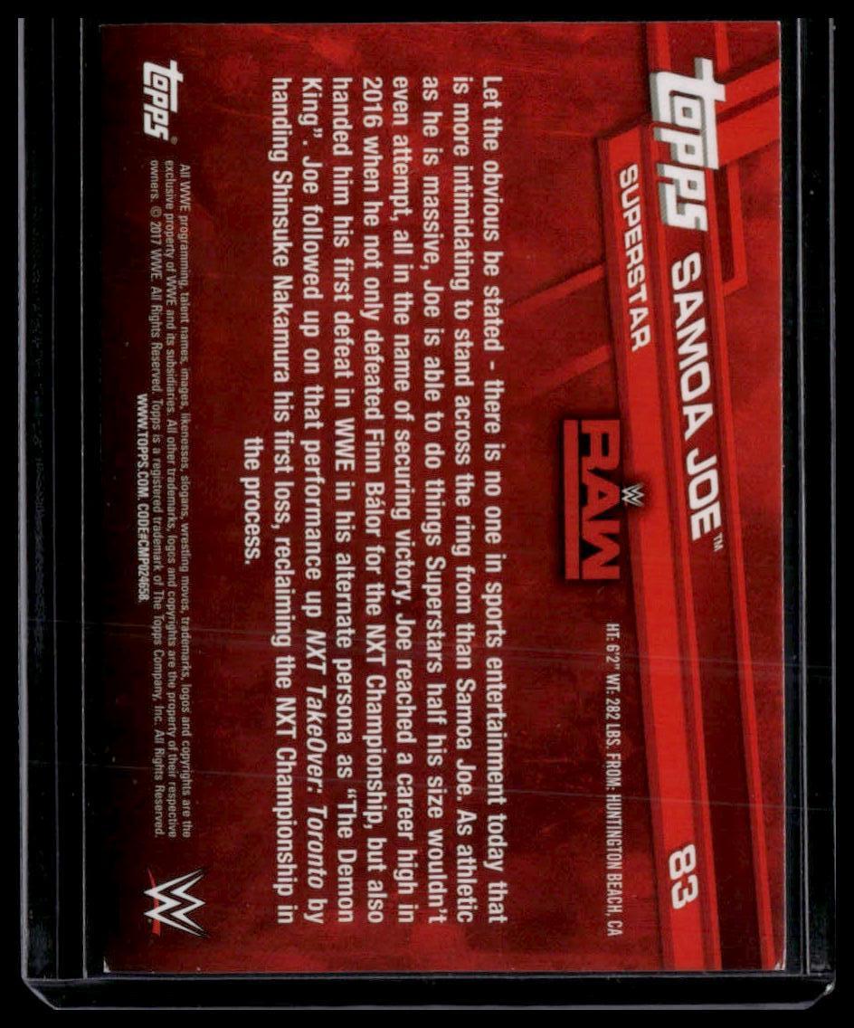 2017 Topps WWE #83 Samoa Joe