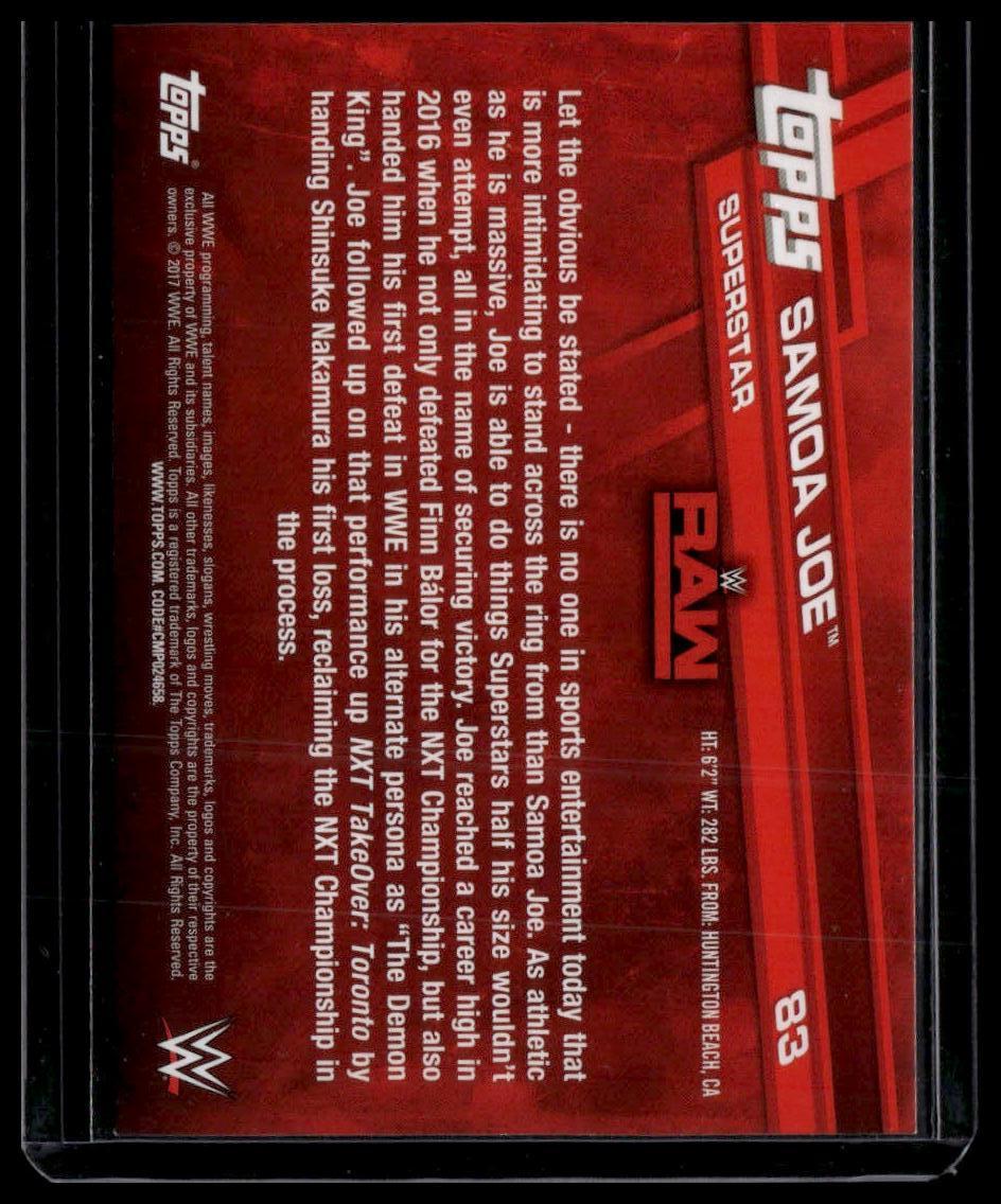 2017 Topps WWE #83 Samoa Joe