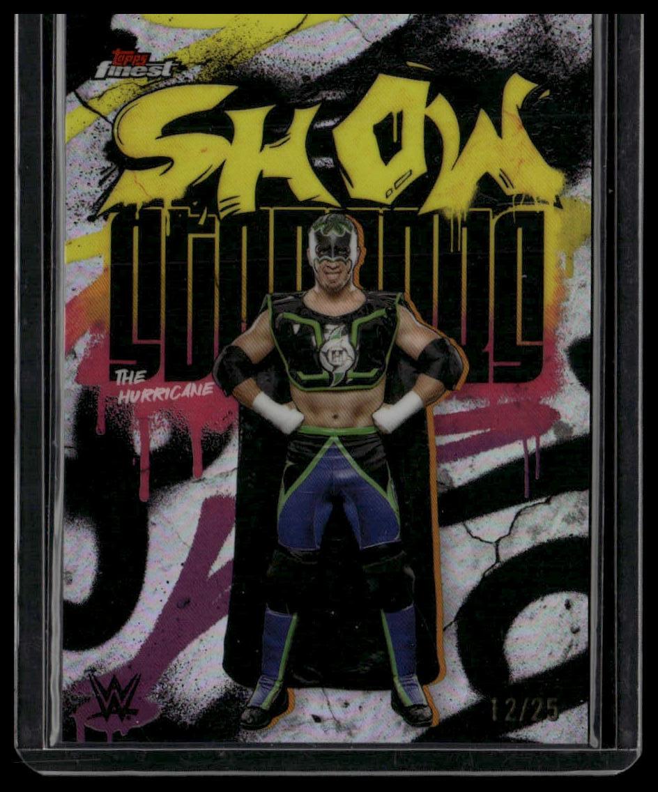 2025 Topps Finest WWE #SSS-HC The Hurricane Showstoppers Black #/25