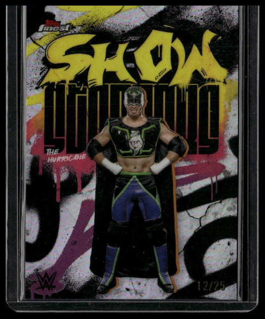 2025 Topps Finest WWE #SSS-HC The Hurricane Showstoppers Black #/25