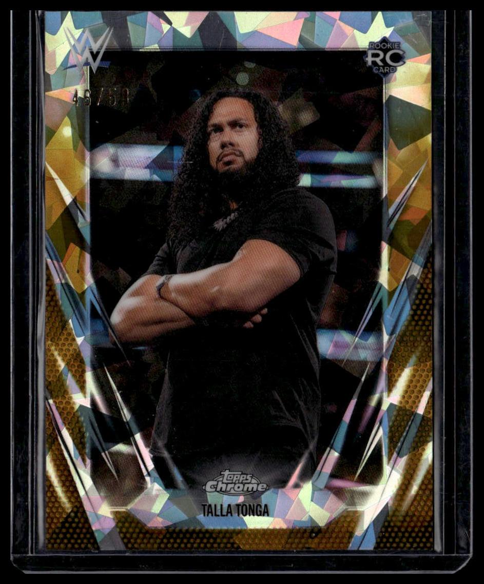 2026 Topps Chrome Sapphire Edition WWE #109 Tala Tonga Gold #/50