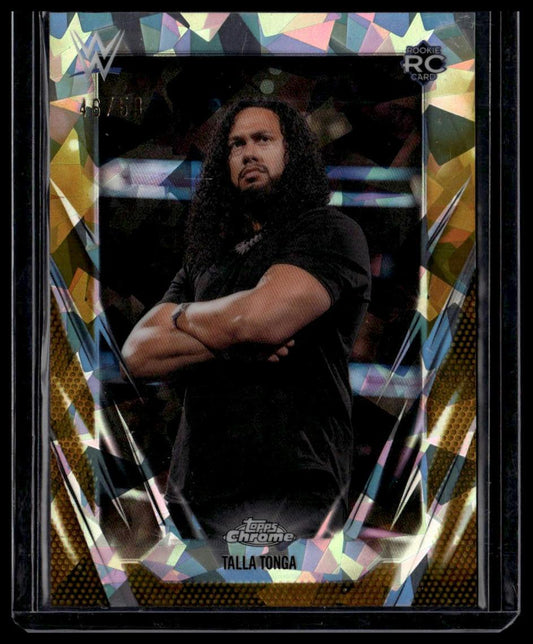 2026 Topps Chrome Sapphire Edition WWE #109 Tala Tonga Gold #/50