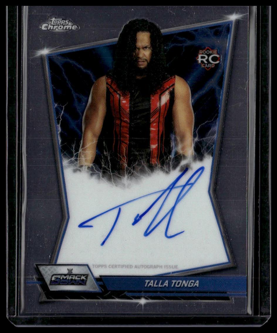 2026 Topps Chrome WWE #BBA-TAL Tala Tonga Blue Brand Autographs