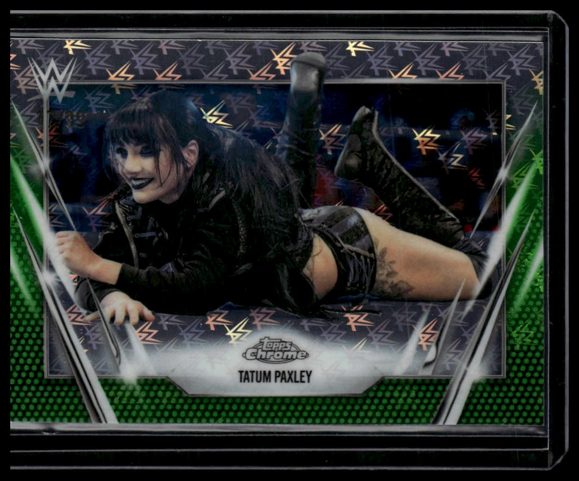 2026 Topps Chrome WWE #191 Tatum Paxley Green Refractor #/99