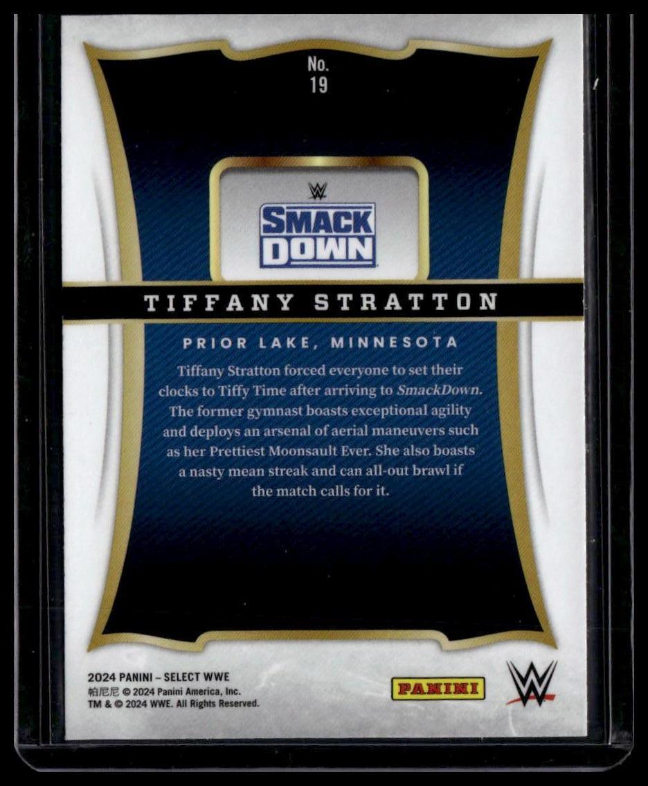 2024 Panini Select WWE #19 Tiffany Stratton Select Throwback