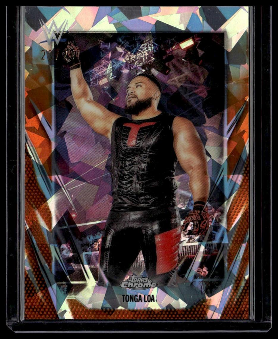 2026 Topps Chrome Sapphire Edition WWE #16 Tonga Loa Orange #/25